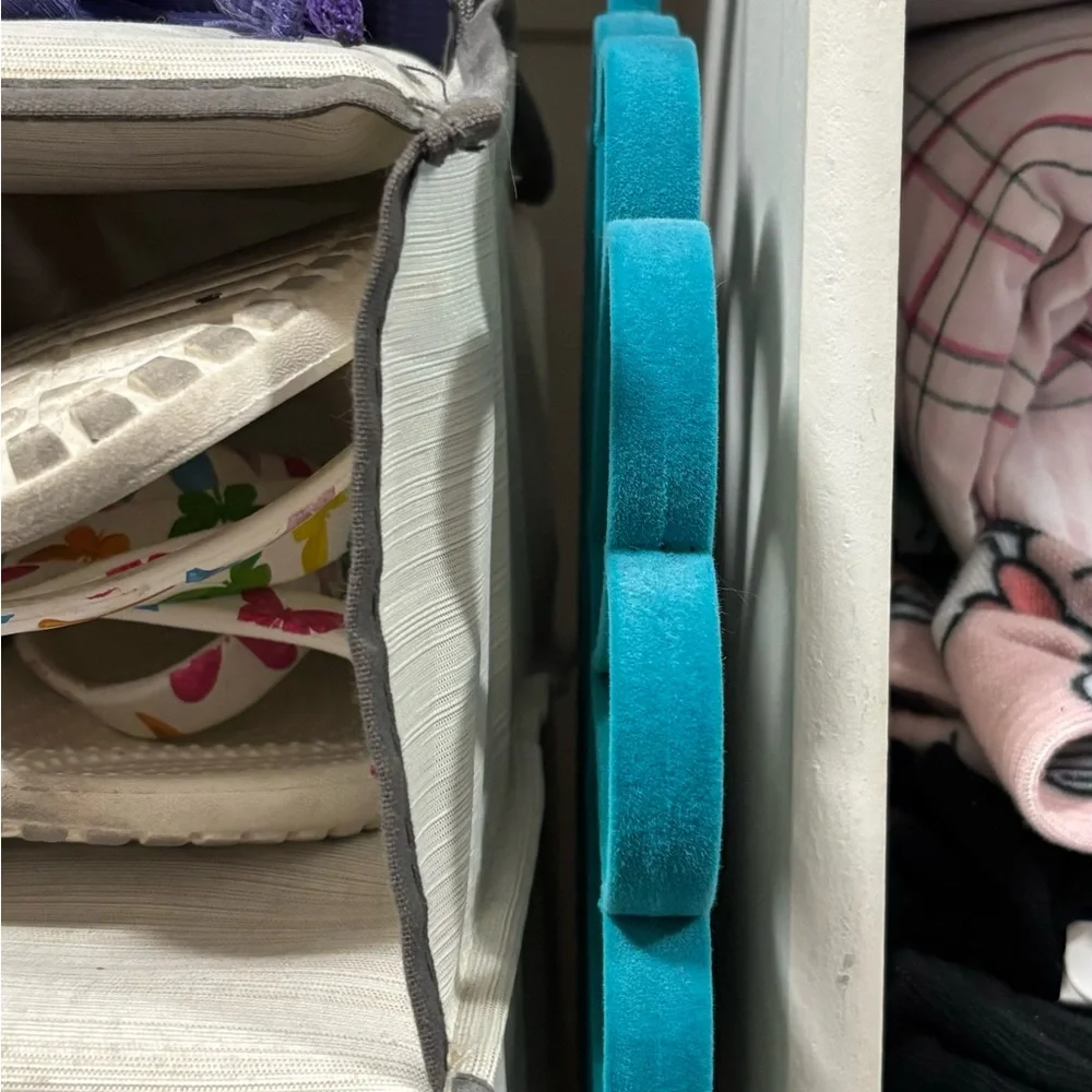 Teal Velvet Hanger Protector for Home Organization
